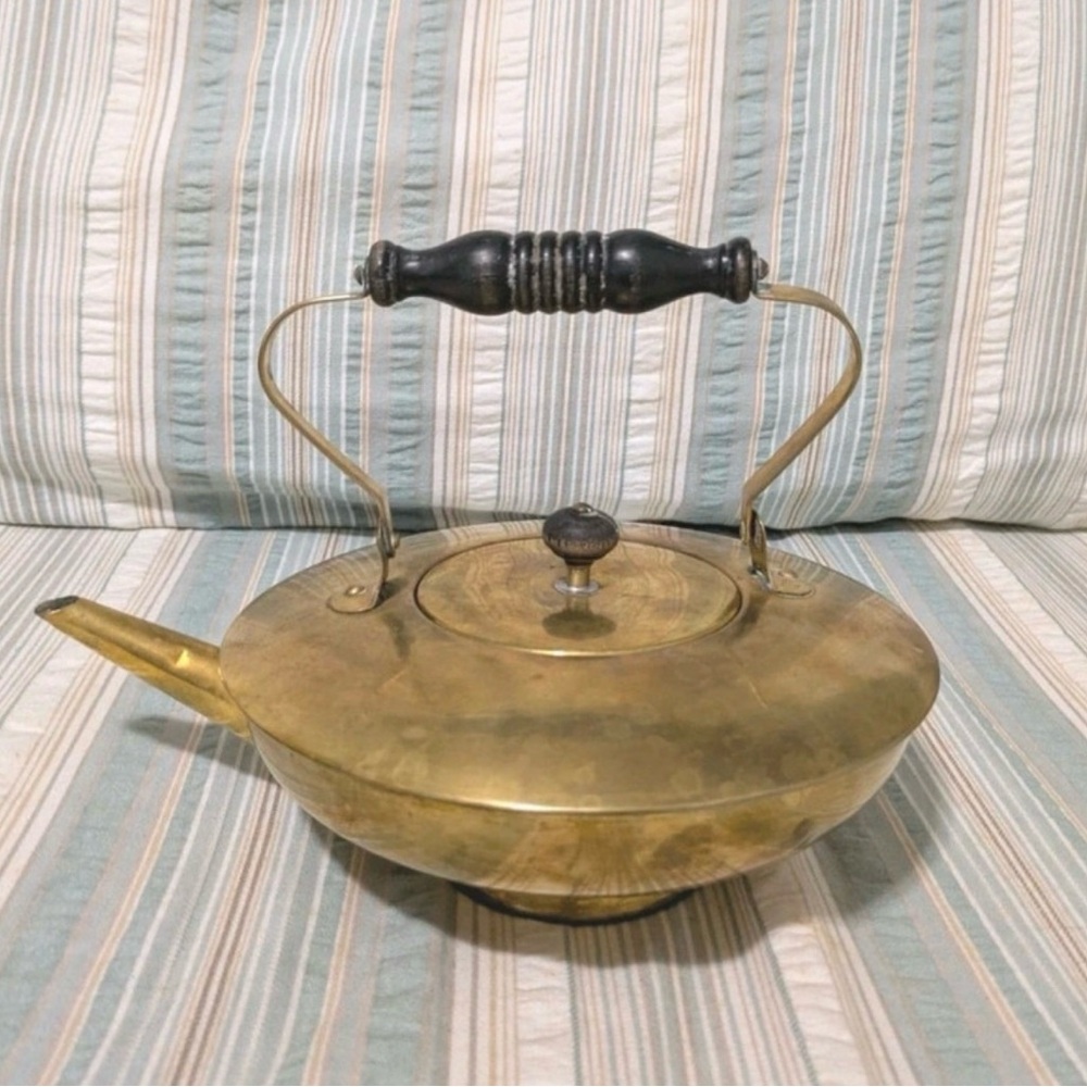 Vintage Solid Brass Kettle
Marked Early 1900s